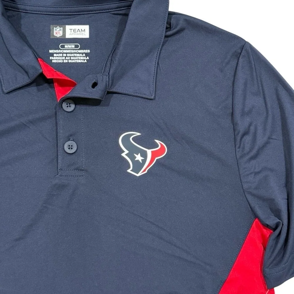 Houston Texans Men's Polo Shirt Medium‎ NWT